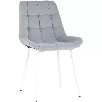 Стул NANCY Chair Серый Цвет Белые Ножки