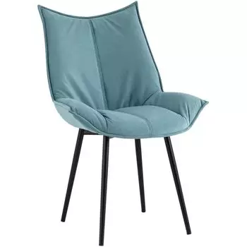 Стул Oslo Chair Голубой Велюр
