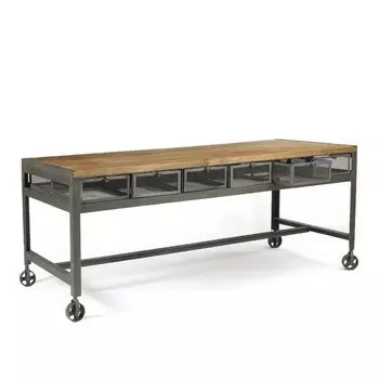 Стол Industrial Metal Metropolitan Work Table