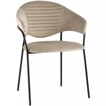 Стул Alexis Chair Бежевый Велюр
