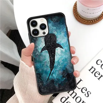 Мягкий чехол для телефона с океанской китовой акулой для iphone 14pro 11pro 12 13pro max 5S 6s xs 7 8plus SE xr 12mini Coque, чехлы Iphone 5 5S
