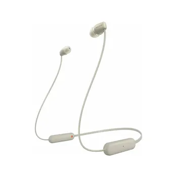Беспроводные наушники Sony WI-C100 Beige (Бежевый)