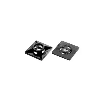Площадка для хомут-стяжки Starfix SM-89111-500, 27х27 мм, черная, 500 шт. в пакете