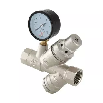 Подпиточный клапан Valtec с фильтром и манометром 1/2" VT.515.N.04