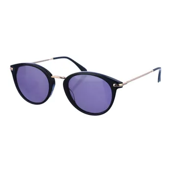Солнцезащитные очки круглой формы из ацетата для женщин ck22513s Calvin Klein, черный