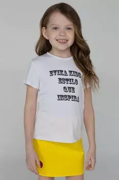 Футболка из вискозы с аппликацией EVIKA KIDS
