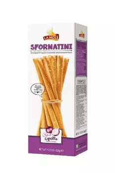 Хлебные палочки с луком Sfornatini onion flavour La Mole