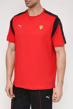 Хлопковая футболка Ferrari Race PUMA
