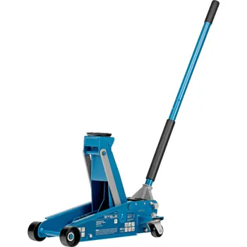 Домкрат гидравлический подкатной, 3 т, 120-450 мм, быстрый подъем, проф. Stels