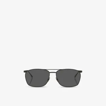 Солнцезащитные очки Saint Laurent Vincent "авиаторы" металлические, черный