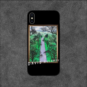 David Hockney art painting Phone Case For iPhone 11 12 Mini 13 14 Pro XS Max X 8 7 6s Plus SE XR Shell iPhone7