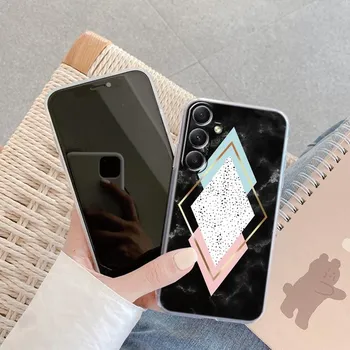 Мягкий прозрачный силиконовый чехол Flower Marble для Xiaomi Redmi Note 13 14T 15 Samsung A55 A35 M35 S24 iPhone Huawei Honor Camera Защитный противоударный чехол Samsung Galaxy S20
