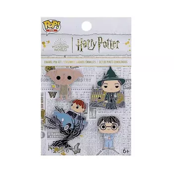 FUNKO Фигурка Harry Potter набор из 4 эмалированных тарелок значок Hp Room Of Secrets 4 см