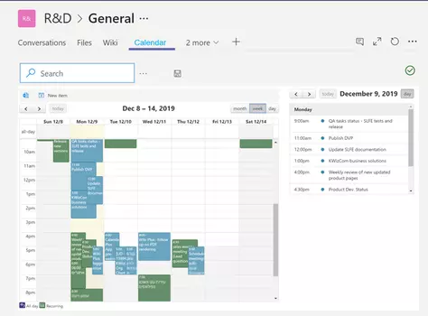 KWizCom Calendar Plus App