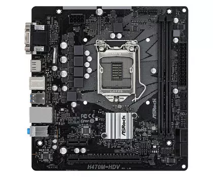 Материнская плата ASRock LGA 1200 Intel H470 H470M-HDV