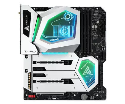 Материнская плата ASRock LGA 1200 Intel Z490 Z490 AQUA