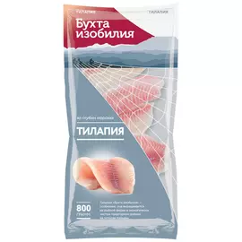 Тилапия филе Бухта изобилия без кожи замороженная 800 г