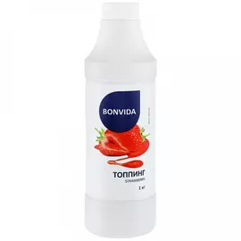 Топпинг Bonvida для мороженого со вкусом Клубника 1 кг