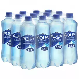 Вода питьевая Aqua Minerale газированная 12 штук по 0.5 л