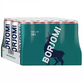 Вода питьевая минеральная Borjomi природная газированная 12 штук по 0.33 л