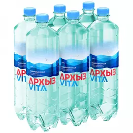 Вода питьевая минеральная столовая Архыз газированная 6 штук по 1.5 л