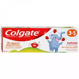 Зубная паста детская Colgate клубника с фторидом с 3 до 5 лет 60 мл
