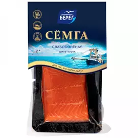 Семга филе-кусок Балтийский Берег слабосоленая 200 г