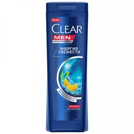 Шампунь для волос Clear for Men против перхоти Энергия свежести 400 мл