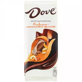 Шоколад Dove молочный с миндалем и апельсином 90 г