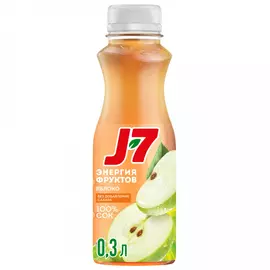 Сок J7 Яблоко восстановленный осветленный 0.3 л