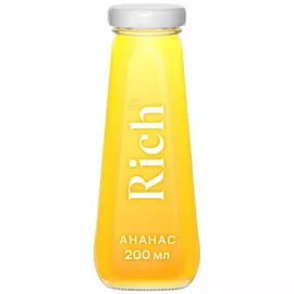 Сок Rich Ананас 100% восстановленный с мякотью 0.2 л