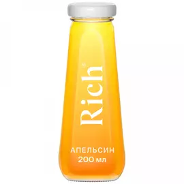 Сок Rich Апельсин 100% восстановленный с мякотью 0.2 л