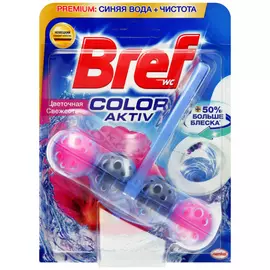 Средство чистящее для унитаза Bref Color Aktiv Цветочная свежесть 50 г