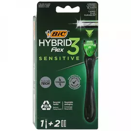 Станок для бритья Bic Flex 3 Hybrid Sensetive 2 сменные кассеты