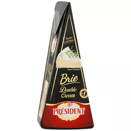 Сыр мягкий President Brie Double Cream с белой плесенью 73% 200 г
