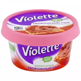 Сыр творожный Violette Нежный шоколадный 50% 140 г