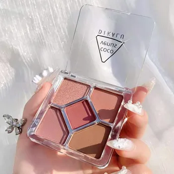 DIKALU 5-цветная палитра теней для век с пятью сетками Beauty Cosmetics