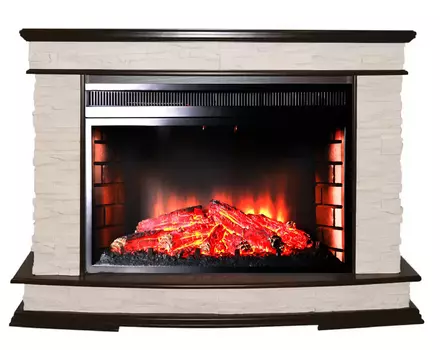 Электрокамин с широким очагом 3D InterFlame