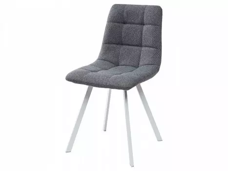 Стул CHILLI SQUARE TRF-09 серый кварц, ткань/ белый каркас