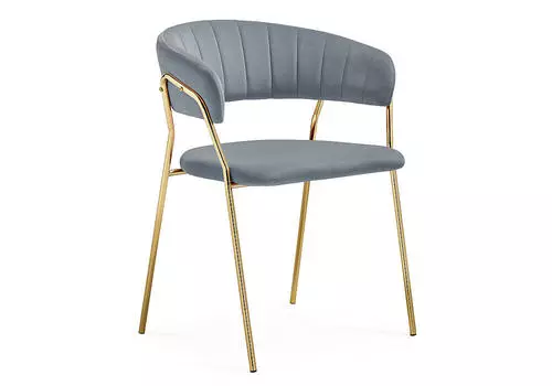 Стул Kamelia 1 gray/gold