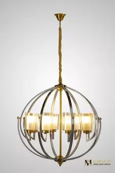 Подвесная люстра AM Group AM372 SP8 GAB+SN