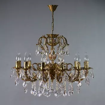 Подвесная хрустальная люстра Alicante Ambiente 8888/12 AB New Leaf