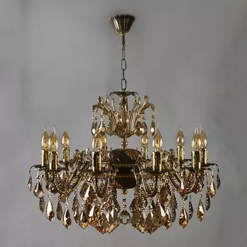Подвесная хрустальная люстра Granada Ambiente 2118/10 PB Honey Leaf