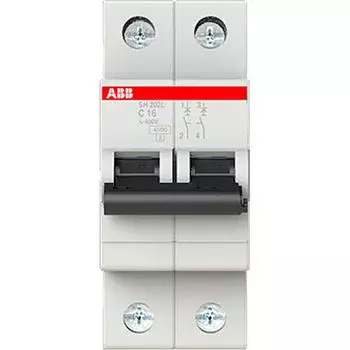 Выключатель автоматический ABB 2 полюса 16 A