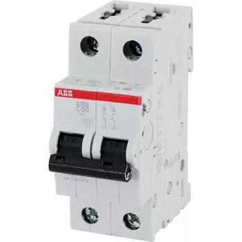 Автоматический выключатель ABB S202 1P N C50 А 6 кА 2CDS252001R0504