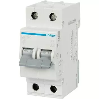 Автоматический выключатель Hager MY220 1P N C20 А 4.5 кА