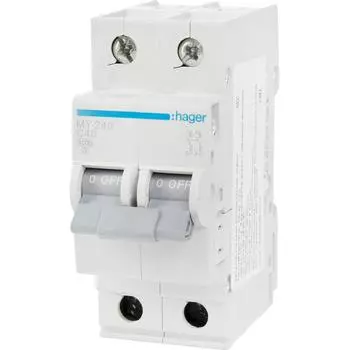 Автоматический выключатель Hager MY240 1P N C40 А 4.5 кА