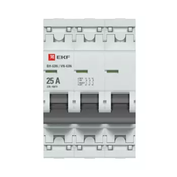 Выключатель нагрузки EKF Proxima ВН-63 3P N 25 А