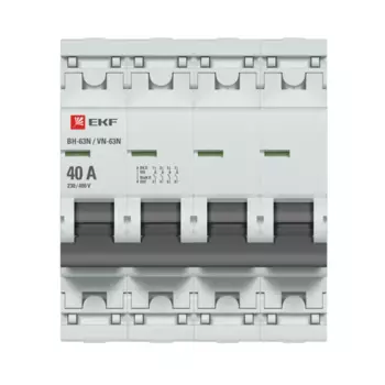 Выключатель нагрузки EKF Proxima ВН-63 4P N 40 А