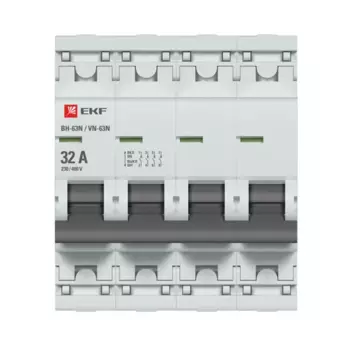 Выключатель нагрузки EKF Proxima ВН-63 4P N 32 А